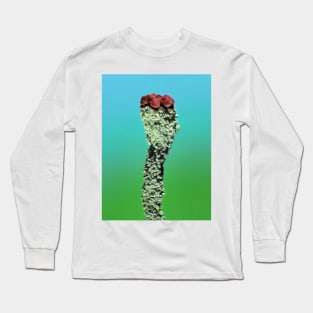 Cladonia lichen under the microscope Long Sleeve T-Shirt